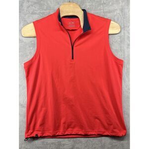 Adidas Climacool 1/4 Zip Vest Golf Vest Peformance Peach‎ Men's Size Large L